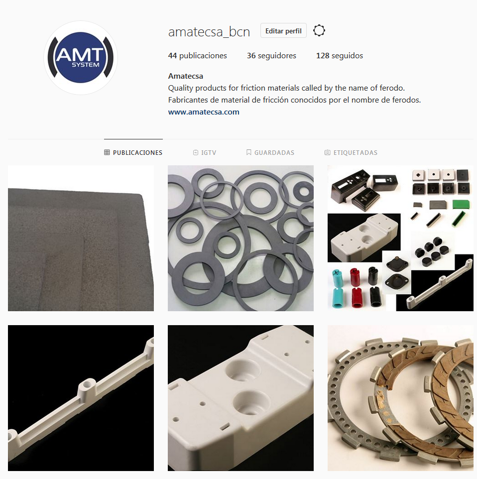Follow us in Instagram!
Friction materials ferodo type
Themoset moulding
Special elastomers
And much more...